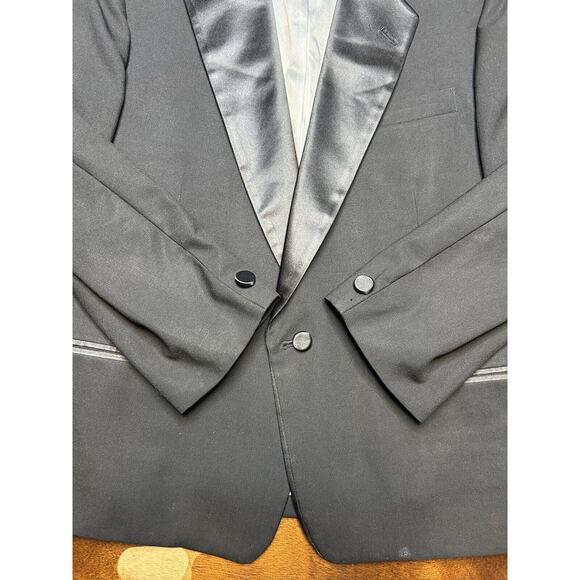 VTG Designer Christian Dior Monsieur Paris New York Suit Jacket Tuxedo Sz Medium - Picture 12 of 15